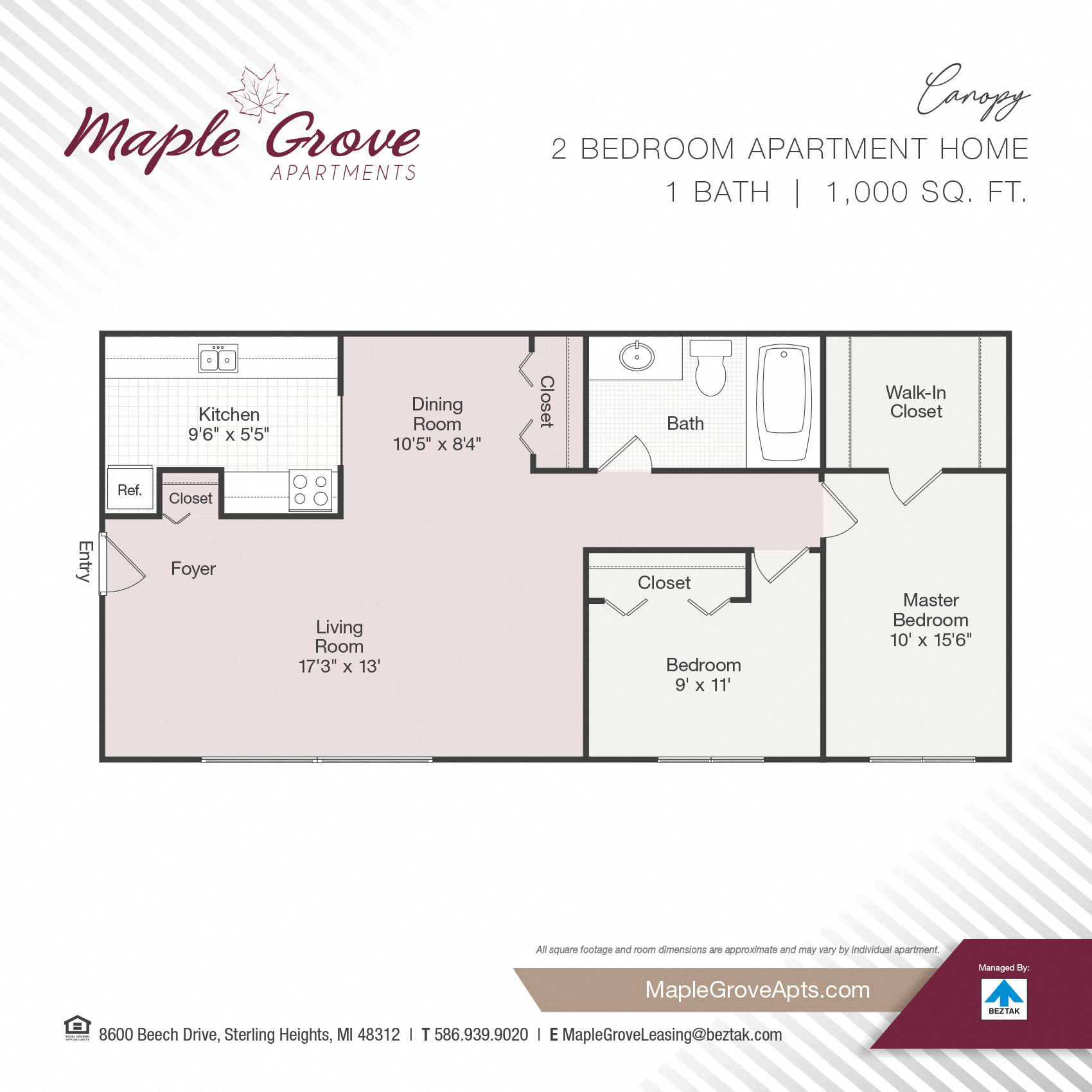 Canopy floor plan
